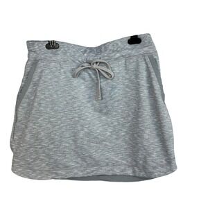 Athleta Skort Women's‎ Medium Gray Heathered Drawstring Waist